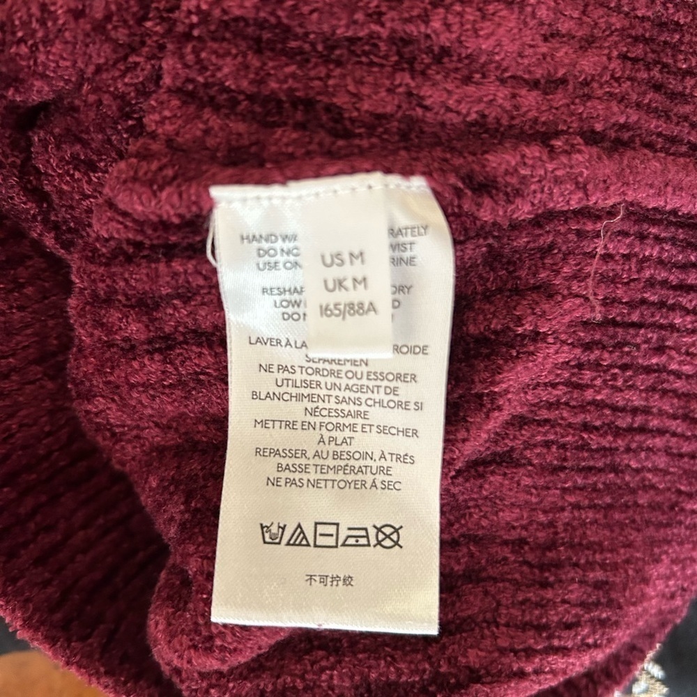 URBAN OUTFITTERS Kingston Chenille Long Sleeve Crop Sweater - Picture 5 of 5